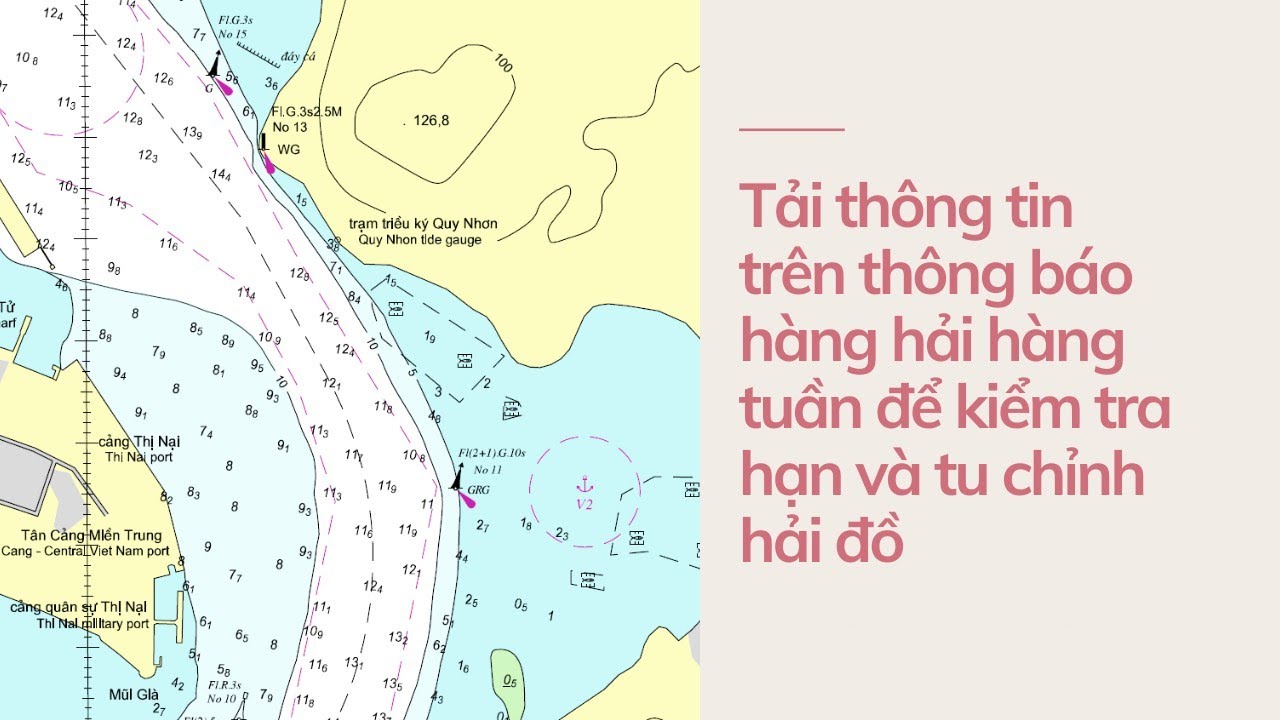 Tu chỉnh hải đồ---Tải thông tin trên notice to marine để tra cứu hạn và tu chỉnh hải đồ giấy.