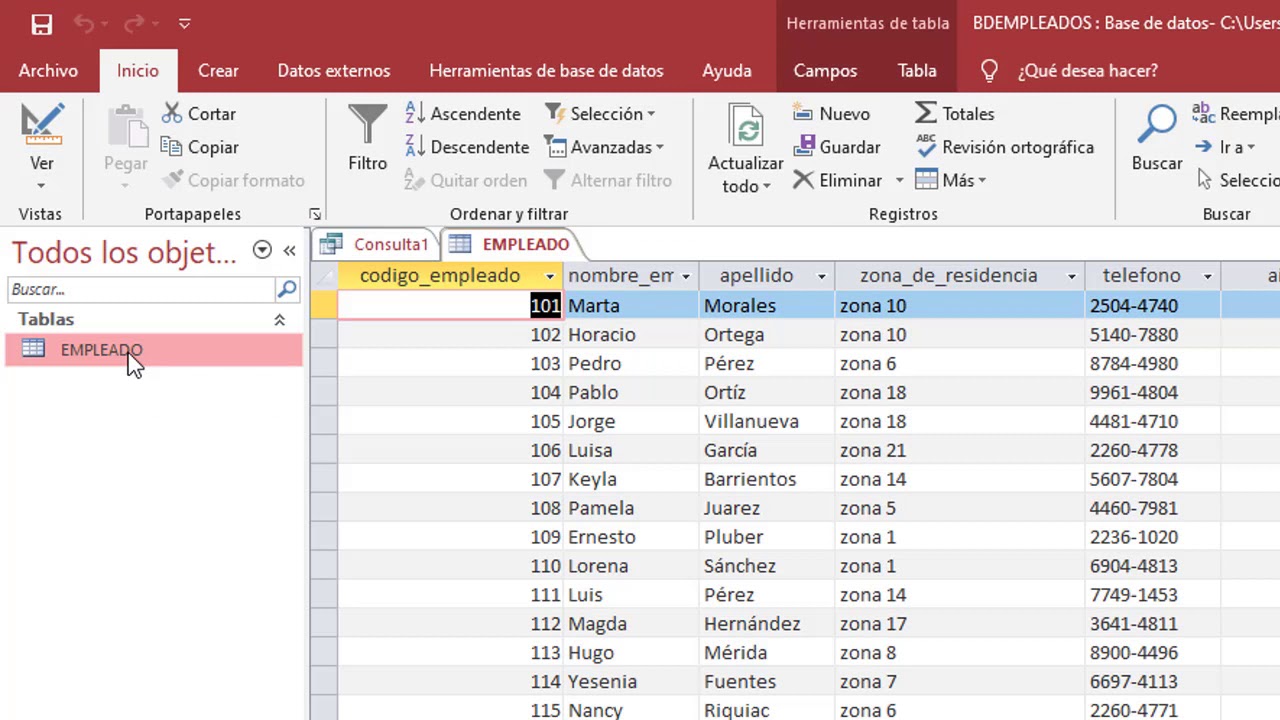 INTRODUCCION A CONSULTAS SQL Y PRIMER EJEMPLO