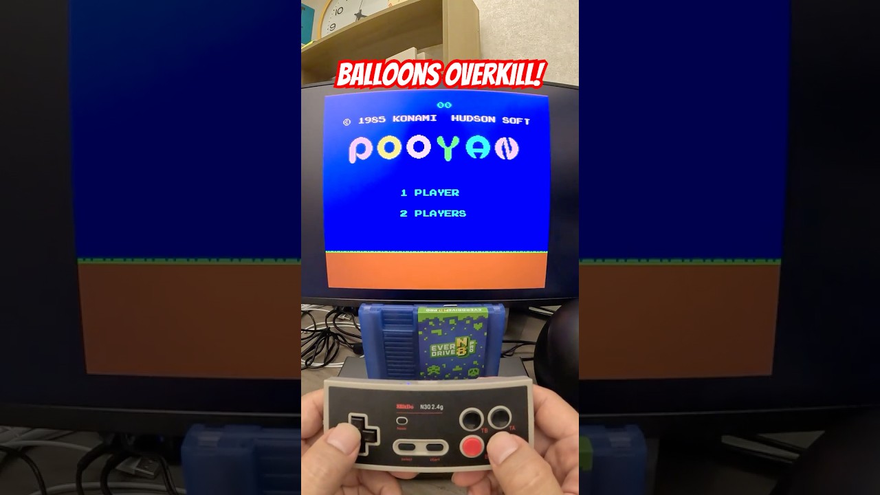 Pooyan on Analogue NT Mini (Everdrive N8 Pro) 8-Bit NES 4K #retrogaming #gameshorts #nintendo #nes