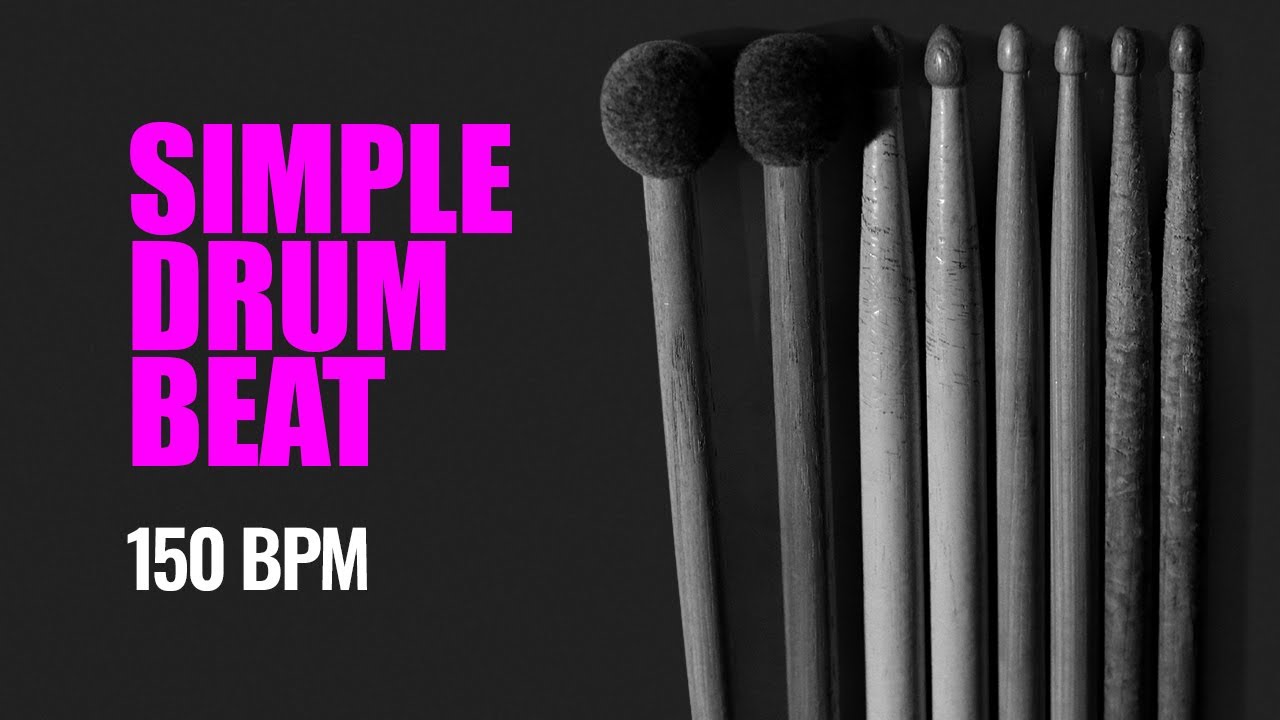 Simple Straight Drum Beat (150 BPM)