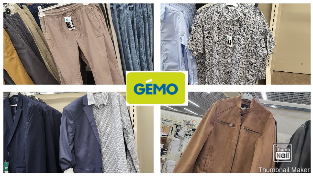 GEMO, Collection Vêtements Homme,  Kingersheim, 10/03/25