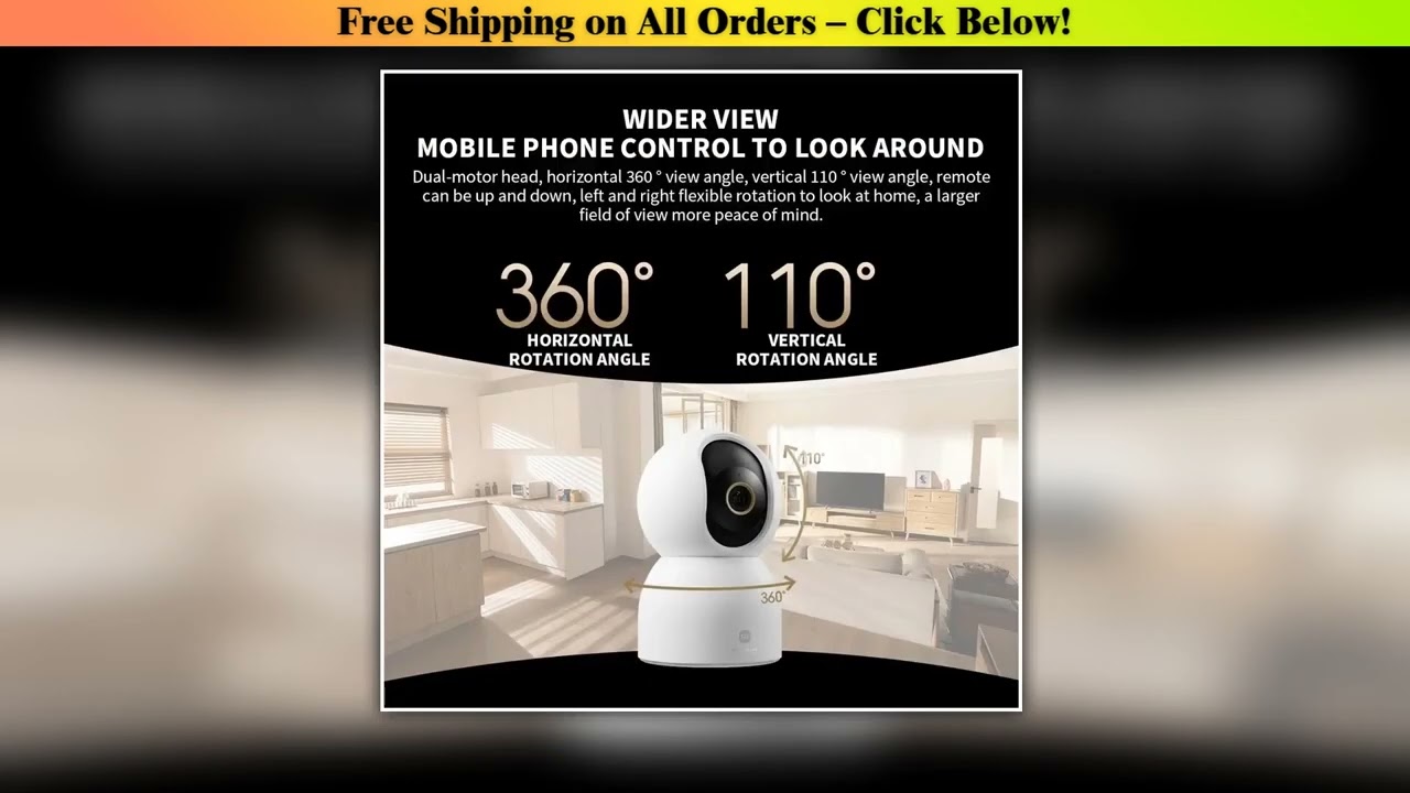 New Xiaomi Smart Camera C700 8MP 4K Ultra HD Low Light Full-color Baby Cry Detection 2-Way Voice