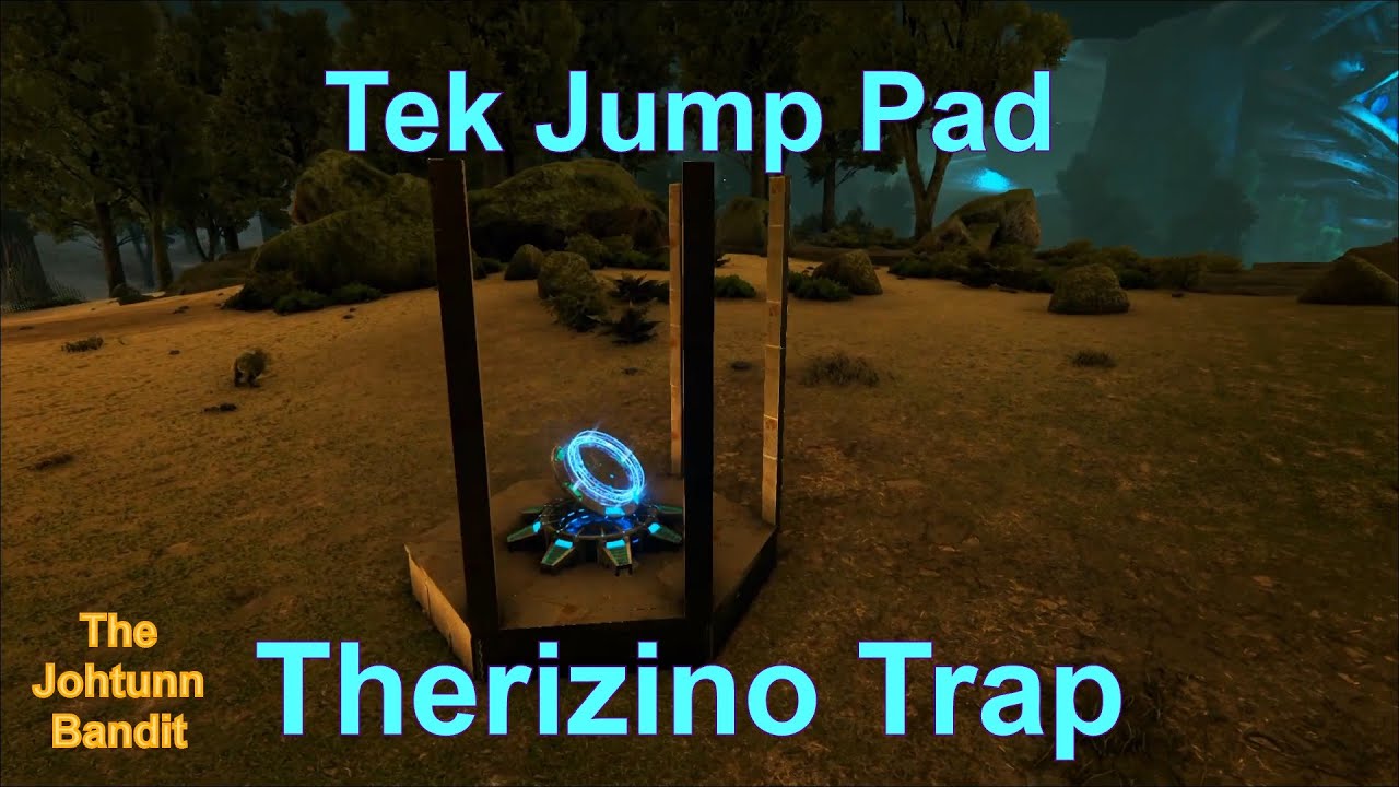 Tek Jump Pad Therizino Trap! - ARK: Survival Evolved
