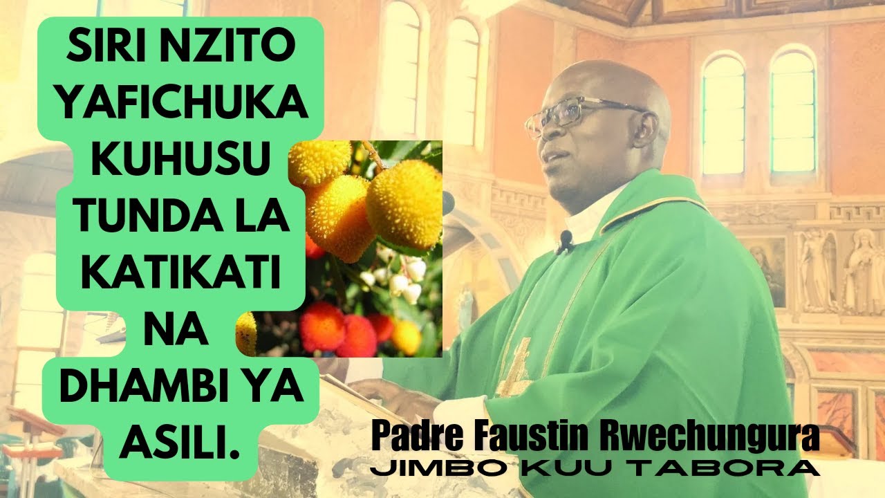 Huu ndio ukweli uliojificha kuhusu TUNDA LA KATIKATI na DHAMBI YA ASILI... Fr. Rwechungura afichua.
