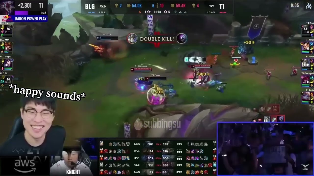 [ENG] Untara, Ambition & Wolf's reaction to T1 vs BLG Final Fight Worlds 2024