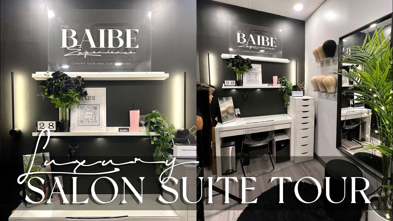 LUXURY SALON SUITE TOUR w/ LINKS | Amazon and Ikea Finds | Baili Nicole + The Baibe Experience |