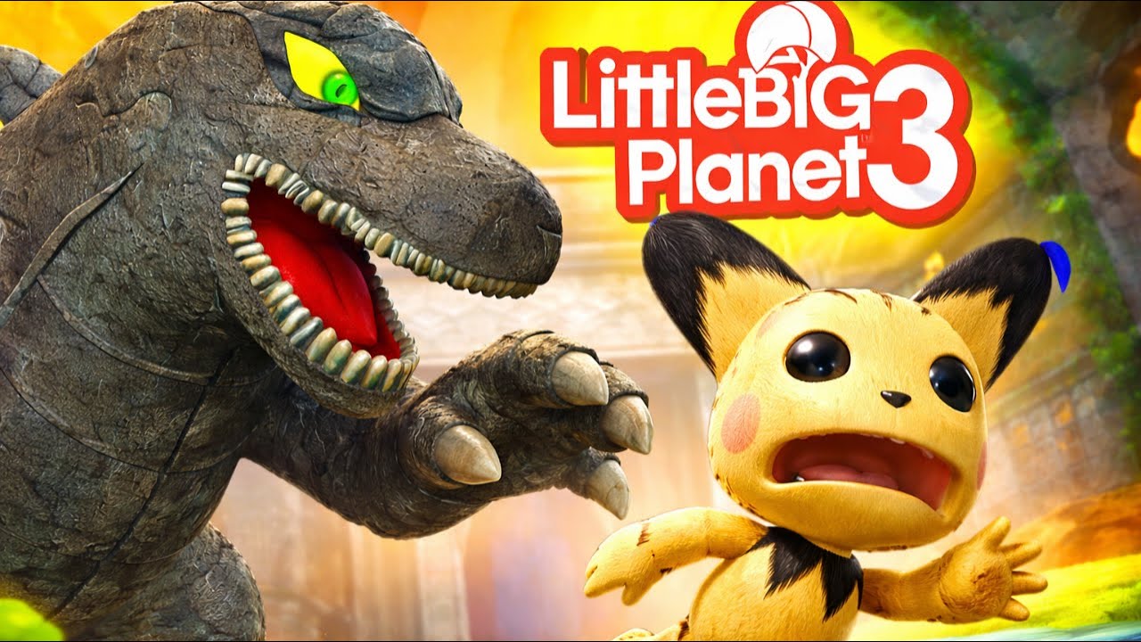Pikachu is Hunted by Godzilla in LittleBigPlanet 3