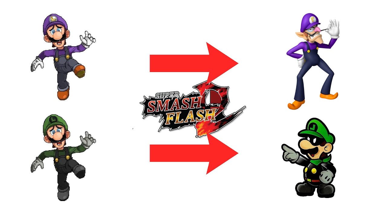 SSF2 Costumes Origins (Luigi) | Mario Universe