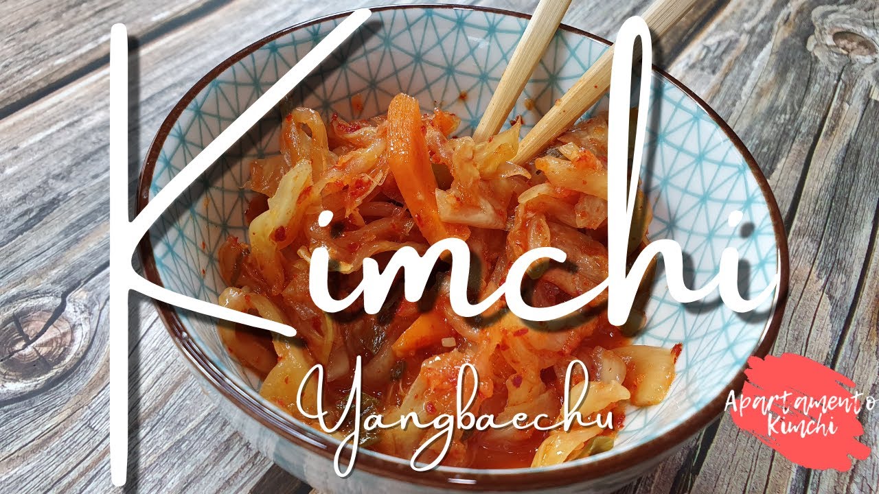 kimchi vegetariano fácil (Yangbaechu)
