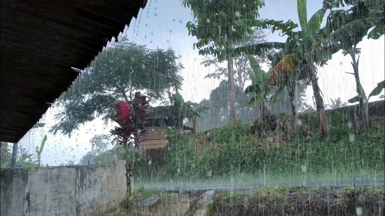 Heavy Rain Sounds for Deep Sleep 🌧️ Continuous Rain Relaxation (1.5 Hours) 😴