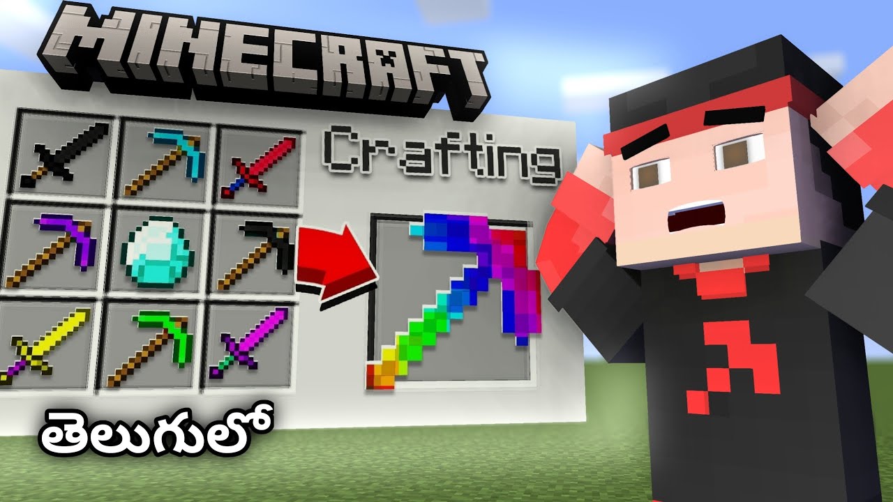 Crafting ₹100000 Pickaxe In Minecraft | In Telugu | SG7997
