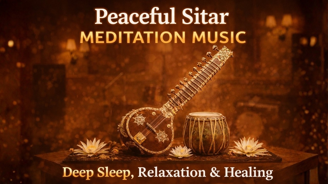 Indian Sitar Meditation Music | Deep Relaxation, Yoga, Stress Relief & Mindfulness