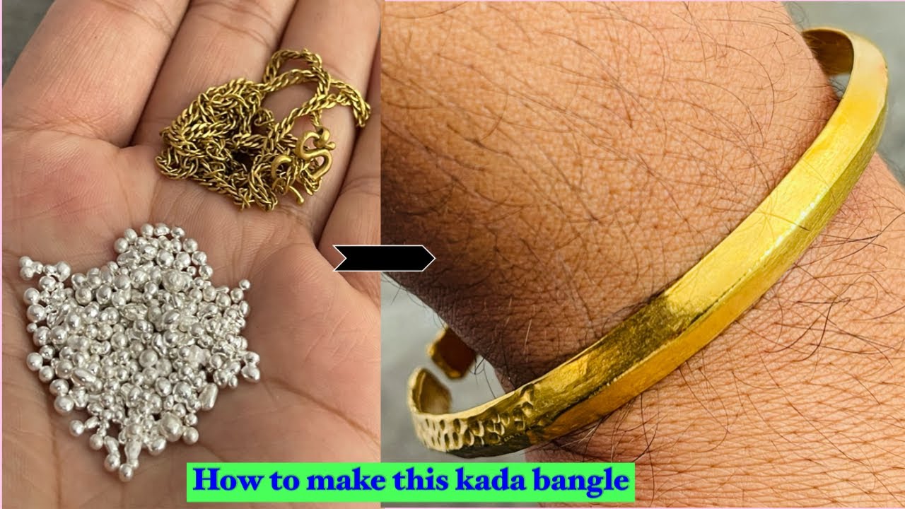 How KADA Bangle are Made | INSIDE SILVER OUTSIDE GOLD🤫