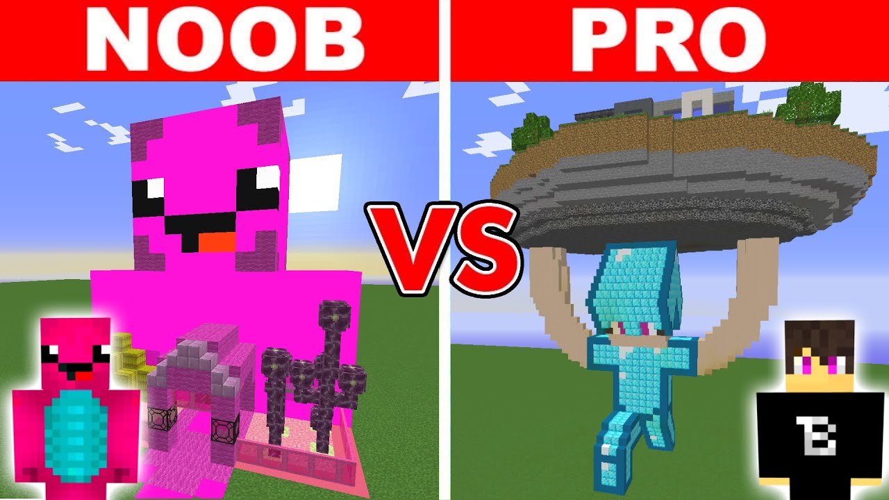 NOOB vs PRO: ÓRIÁS SZOBOR ÉPÍTŐ KIHÍVÁS!