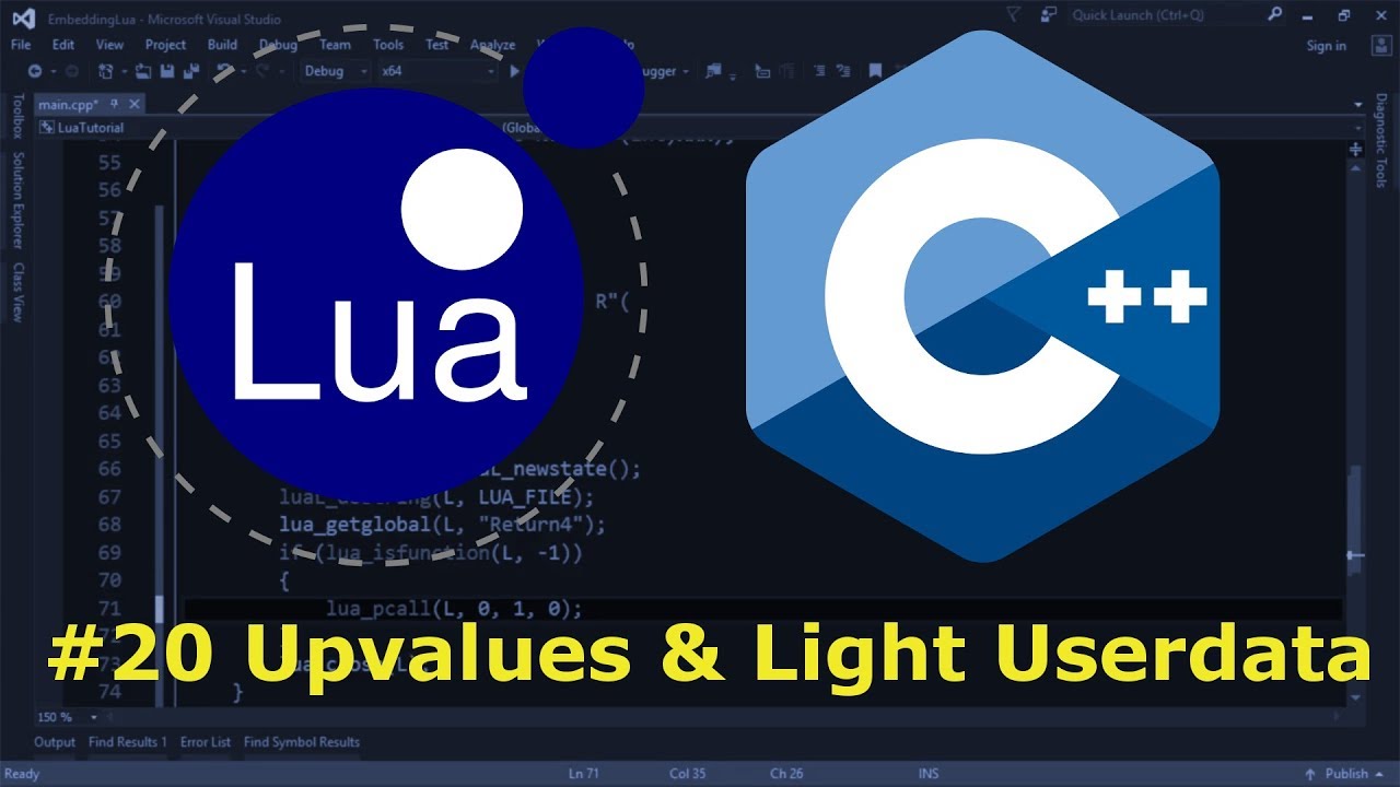 Embedding Lua in C++ #20 - Upvalues & Light Userdata