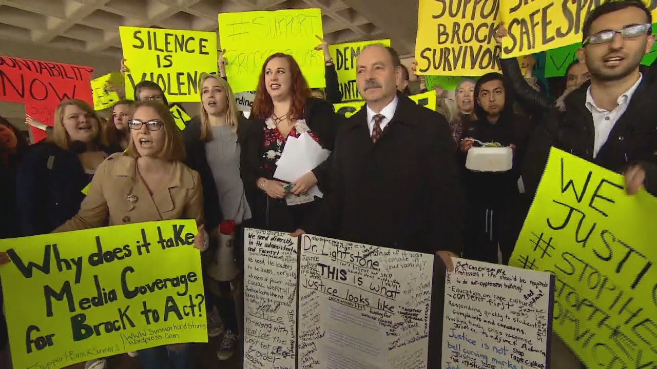 Brock University protest after sexual harassment