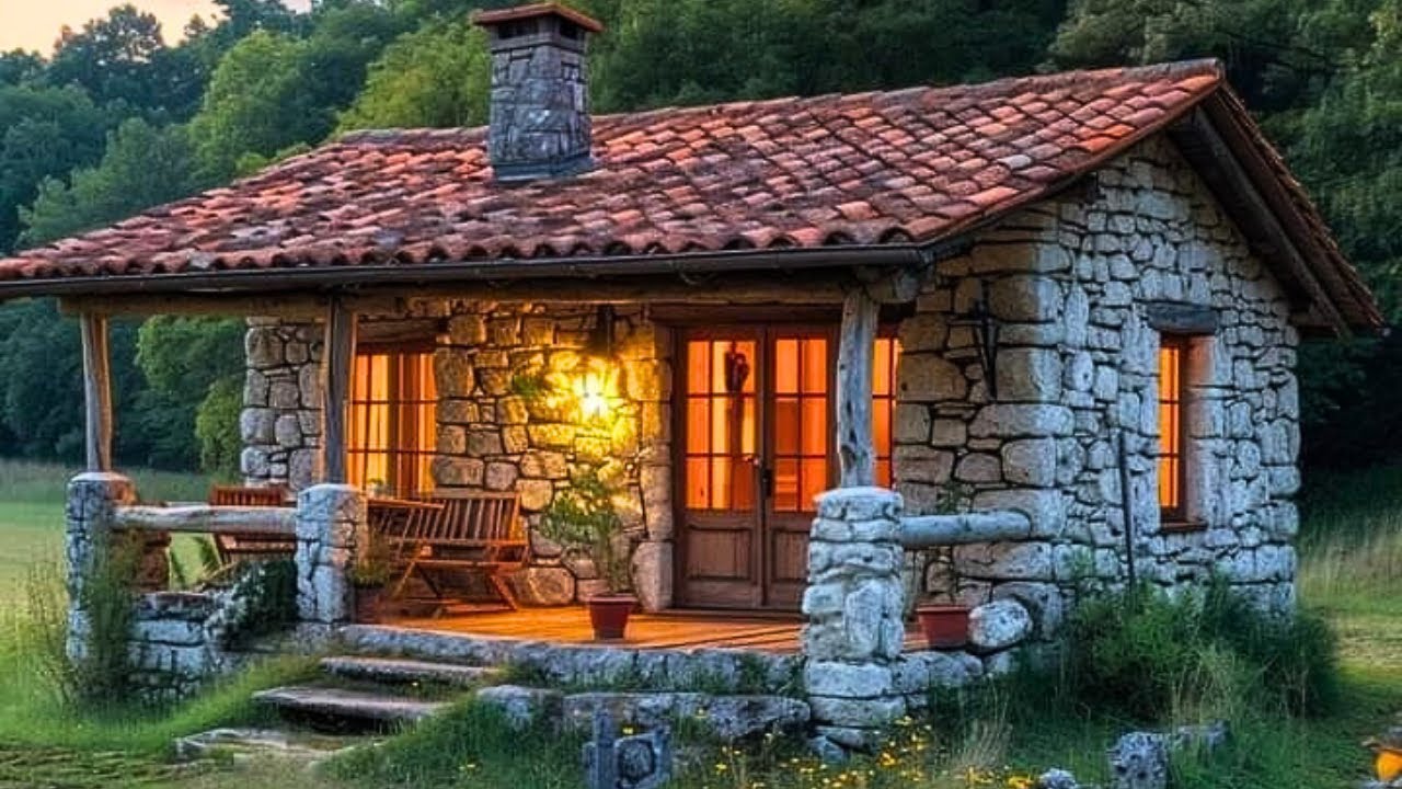 20 MODELOS DE CASAS DE PEDRA | Fachadas de Casas de Pedra | Ideias de Casas de Pedras Rusticas 2025