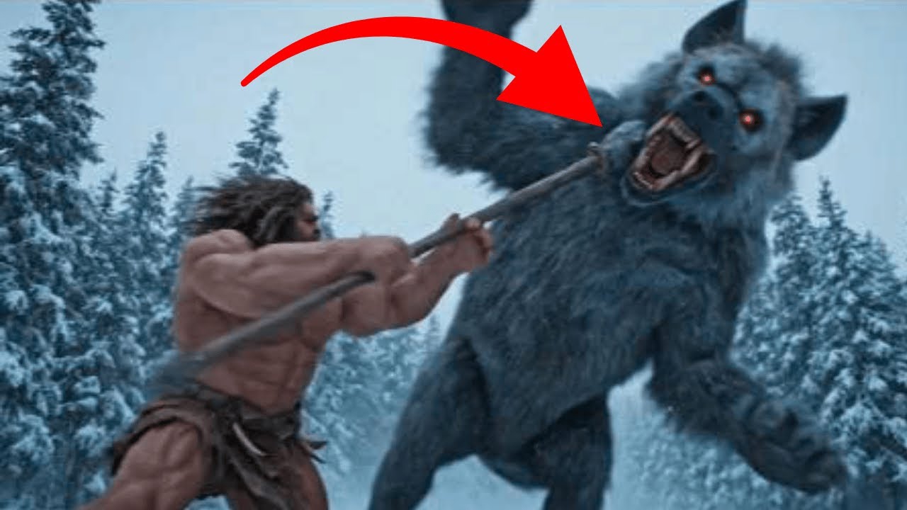 Prehistoric humans - giants vs Giant Hyena | Brutal Ice Age Survival Battle of Beasts & Warrior