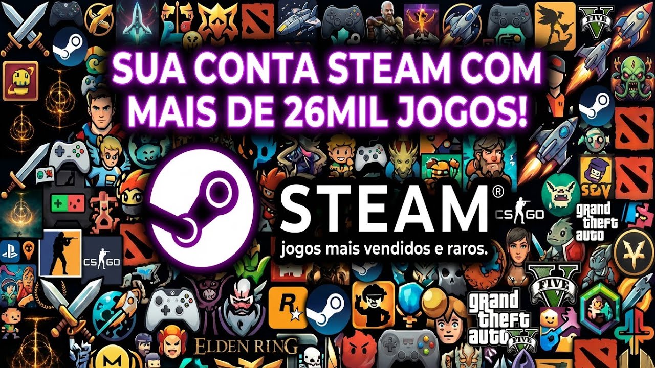 TENHA MAIS DE 26 MIL JOGOS ORIGINAIS NA STEAM - 2026