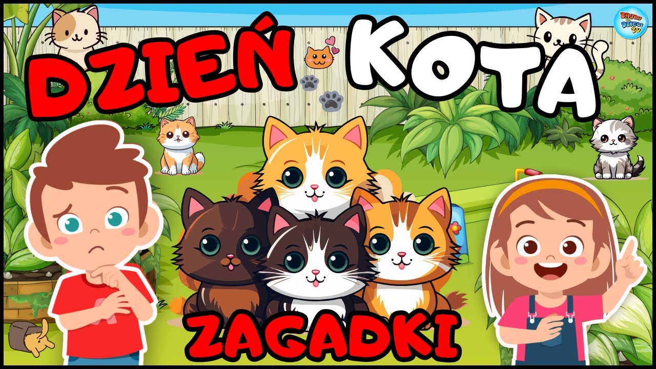 🎬 Karolek i bajka o kotach 🐱🐾 Zagadki o kotach dla dzieci na Dzień Kota 🧩