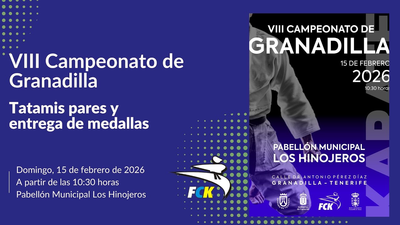 VIII Campeonato de Granadilla - tatamis pares y entrega de medallas