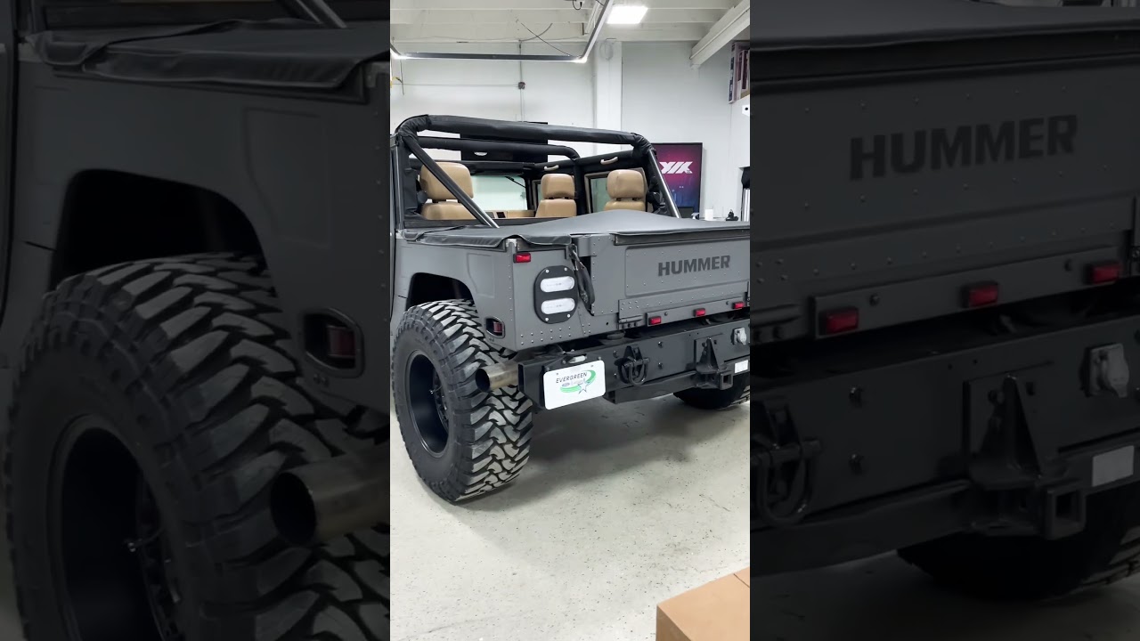 We had to show off this Hummer H1 😍#hummer #h1 #blackrhinowheels