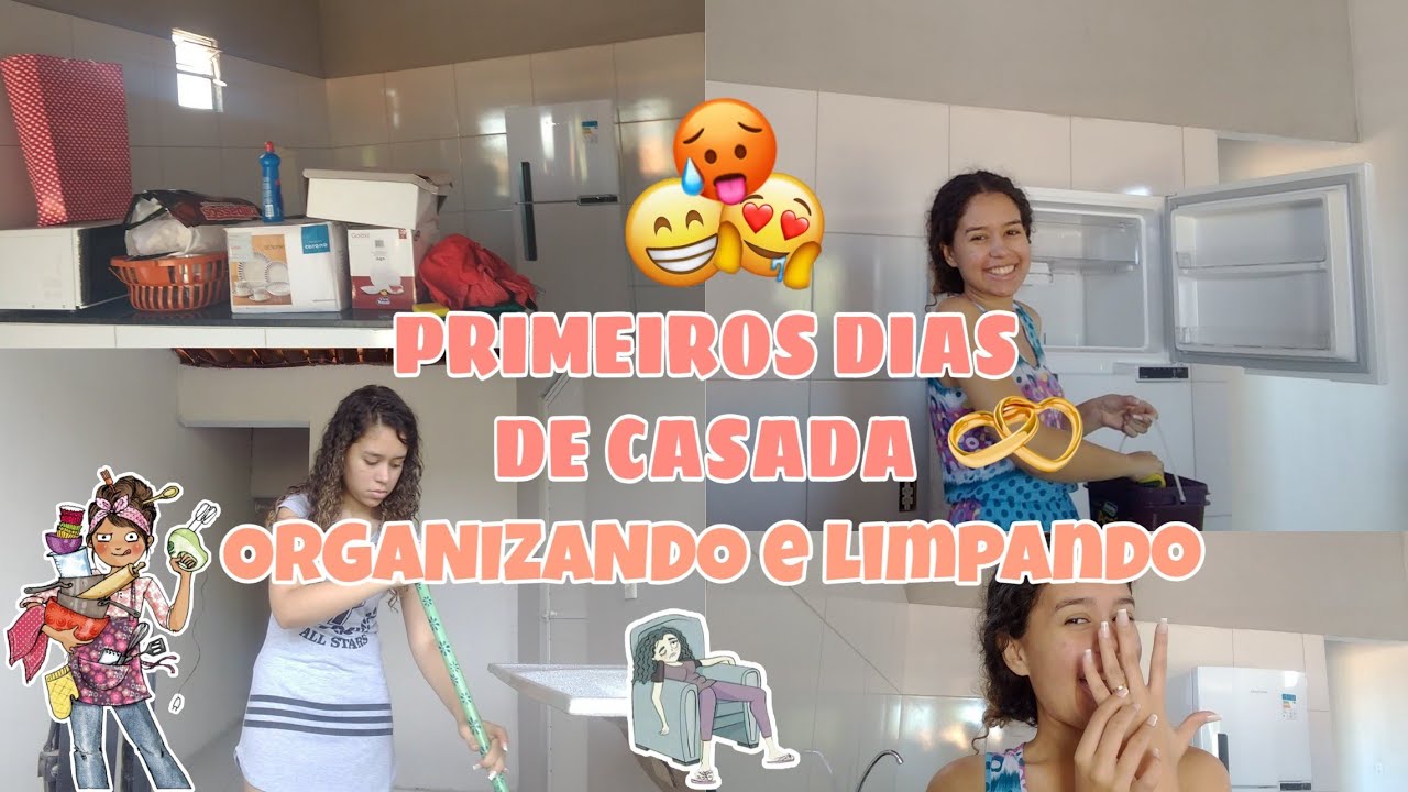 MEUS PRIMEIROS DIAS DE CASADA - ORGANIZANDO A CASA, LIMPANDO A GELADEIRA E MAIS | Casando aos 18