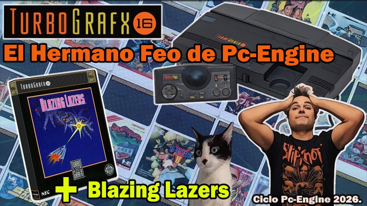 TURBOGRAFX - 💩 El ADEFESIO que nos llegó a Casa 💩 + Gameplay del Blazing Lazers (GUNHED)