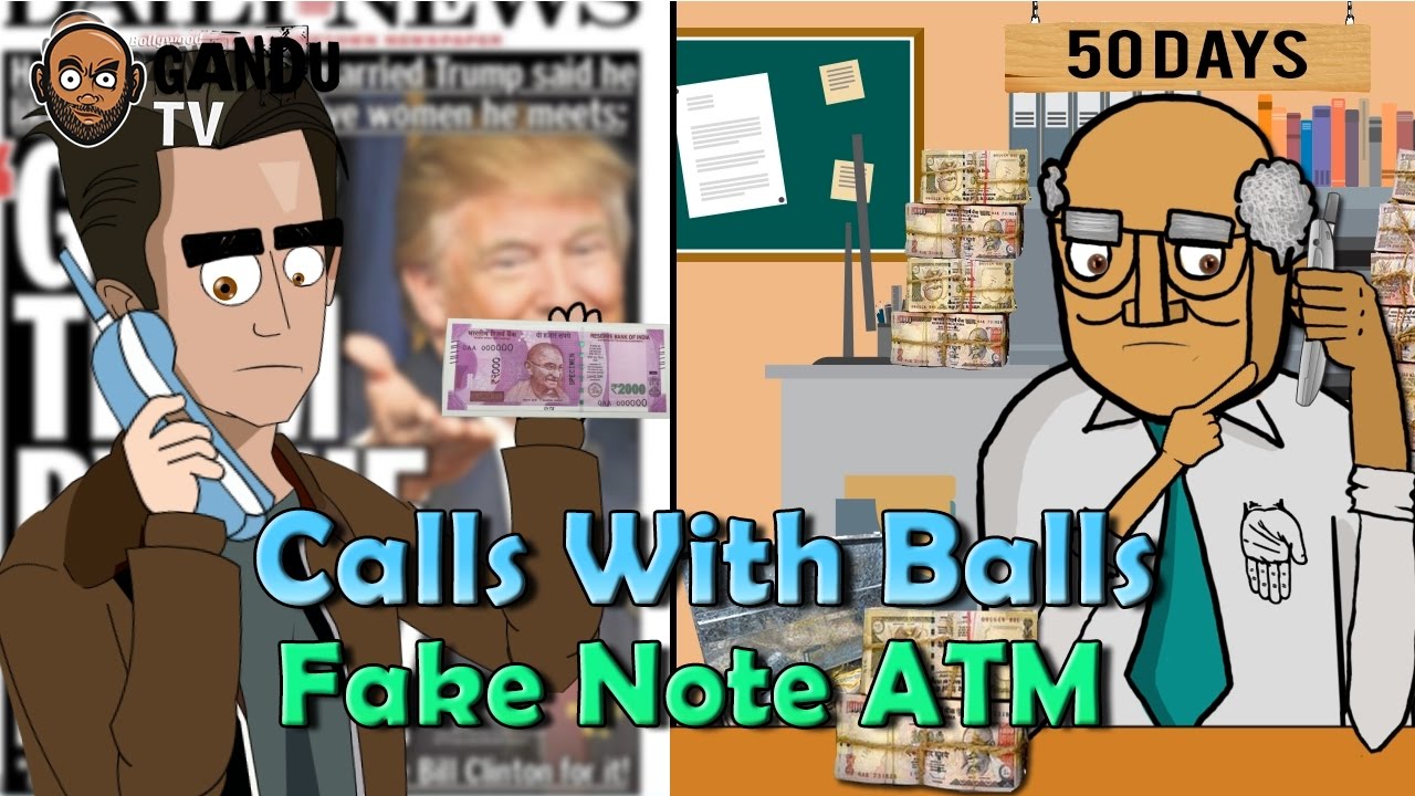 Fake Note ATM Prank - Calls With Balls | BollywoodGandu