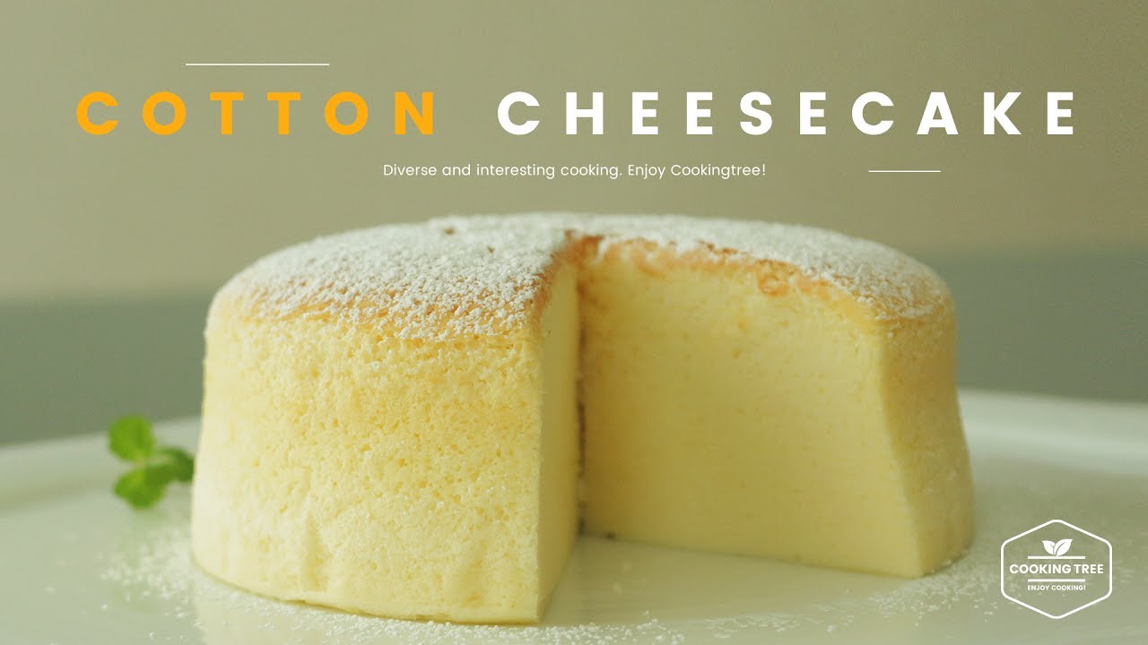 폭신 촉촉 사르르~꒰◍ˊ◡ˋ◍꒱ 코튼 치즈케이크 만들기 : Cotton Cheesecake - Cooking tree 쿠킹트리