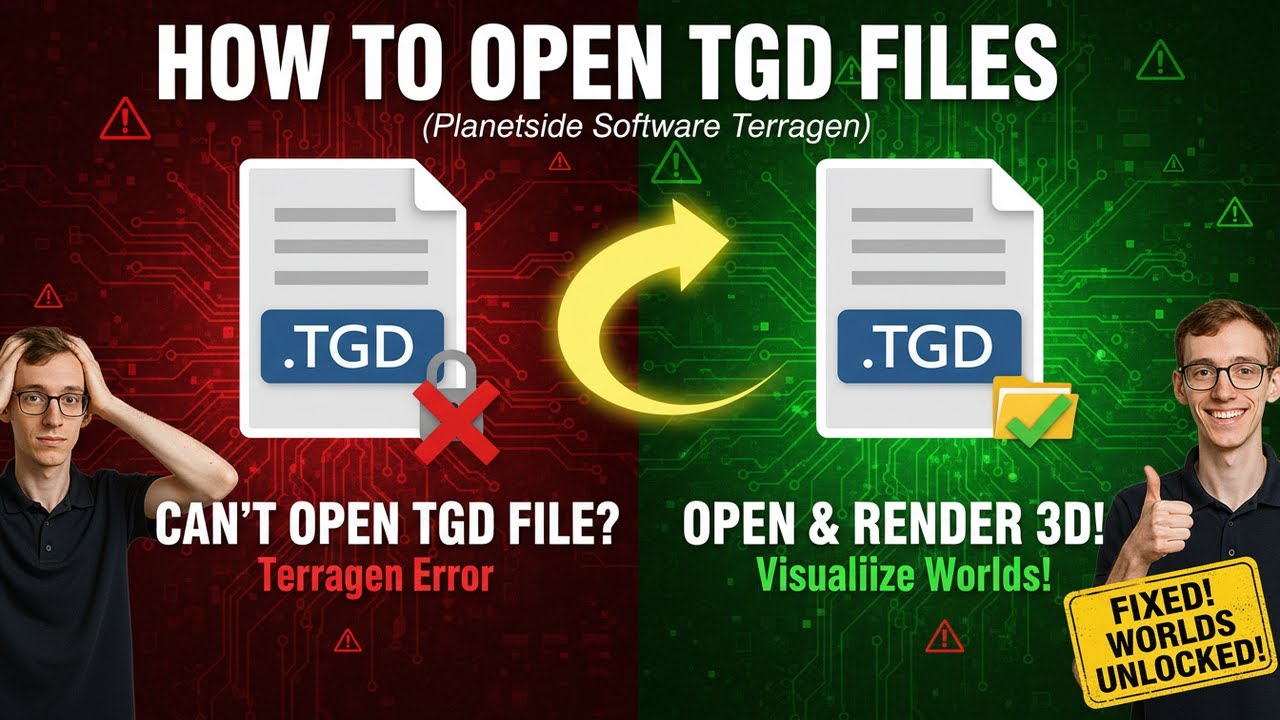 How to Open TGD Files (Planetside Software Terragen)