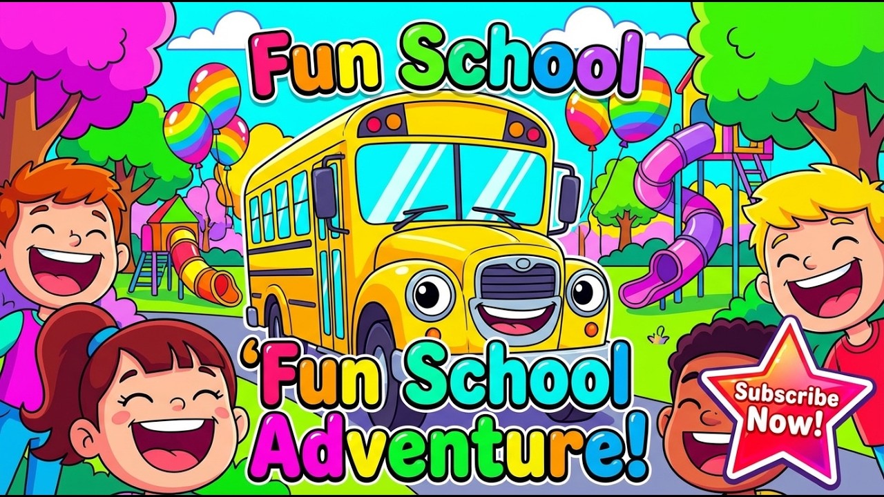 Joyful School Bus Journey | Bright Kids Animation