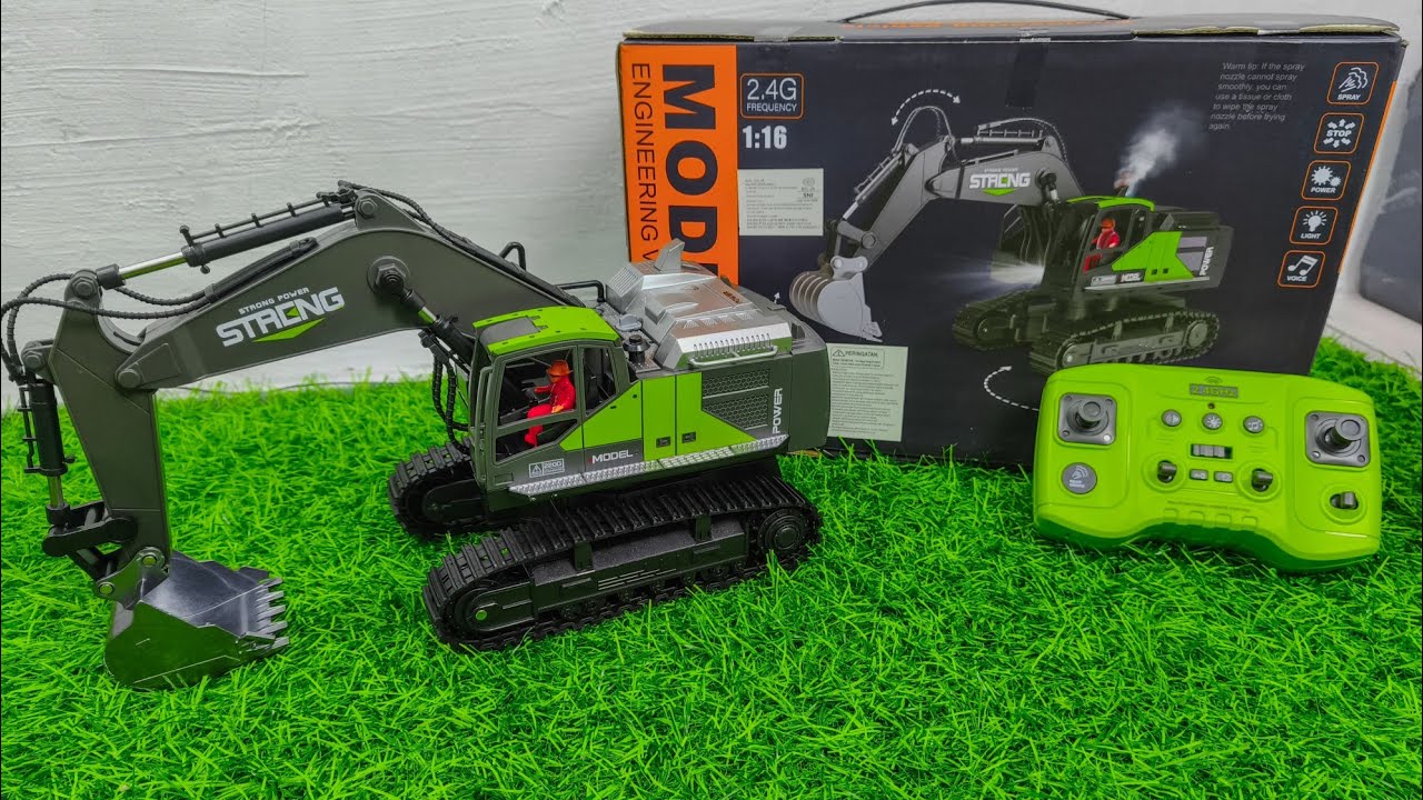 UNBOXING RC EXCAVATOR STRONG 16CH 2.4Ghz SCALE 1:16 | ALAT BERAT BEKO 