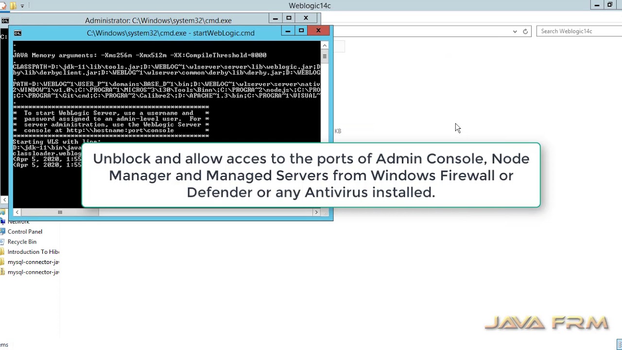 Установка Oracle WebLogic Server 14c (14.1.1.0) с помощью универсального установщика в Windows с ...