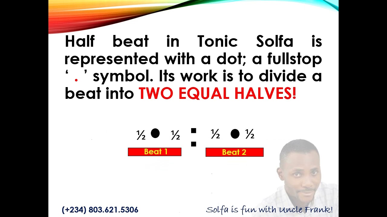 How to sing Half-beat notes in Solfa Notation.