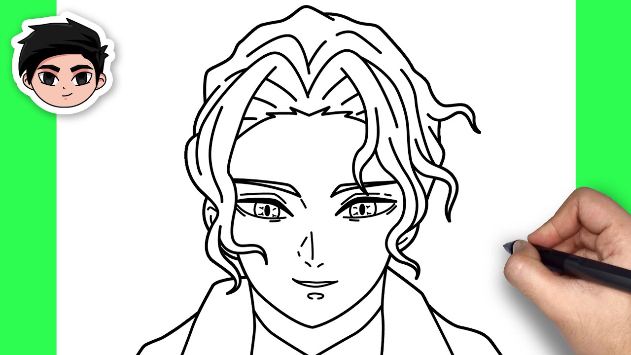How To Draw Muzan | Demon Slayer - Easy Step By Step