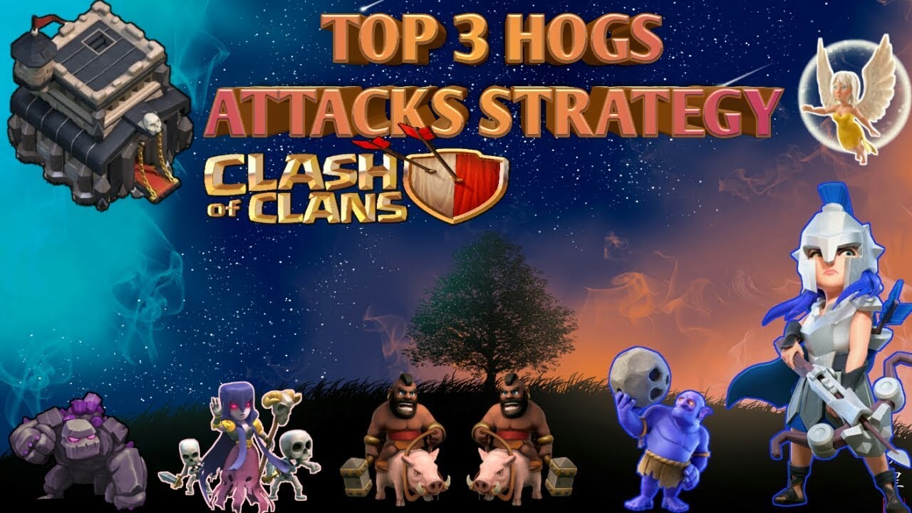 TH9 TOP3 HOGS ATTACK STRATEGY | Max Th9 Hogs Attacks 2019