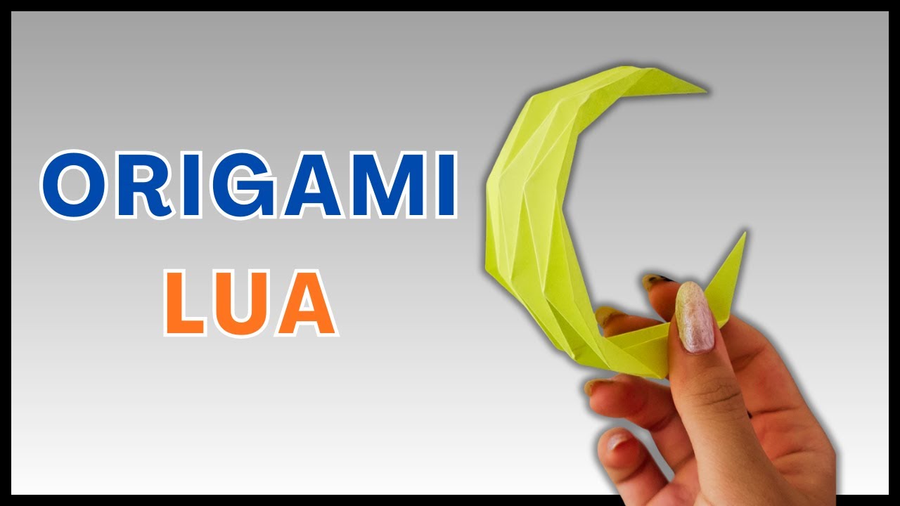 🌙 Origami de Lua Fácil | Como Fazer Lua de Papel Passo a Passo | Decoração Criativa