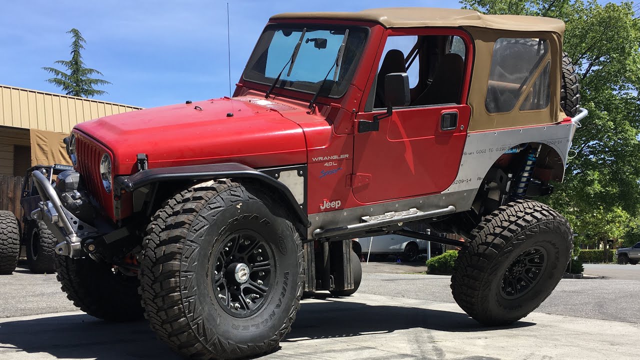 Stretched 97 TJ on 1 Tons and 40’s