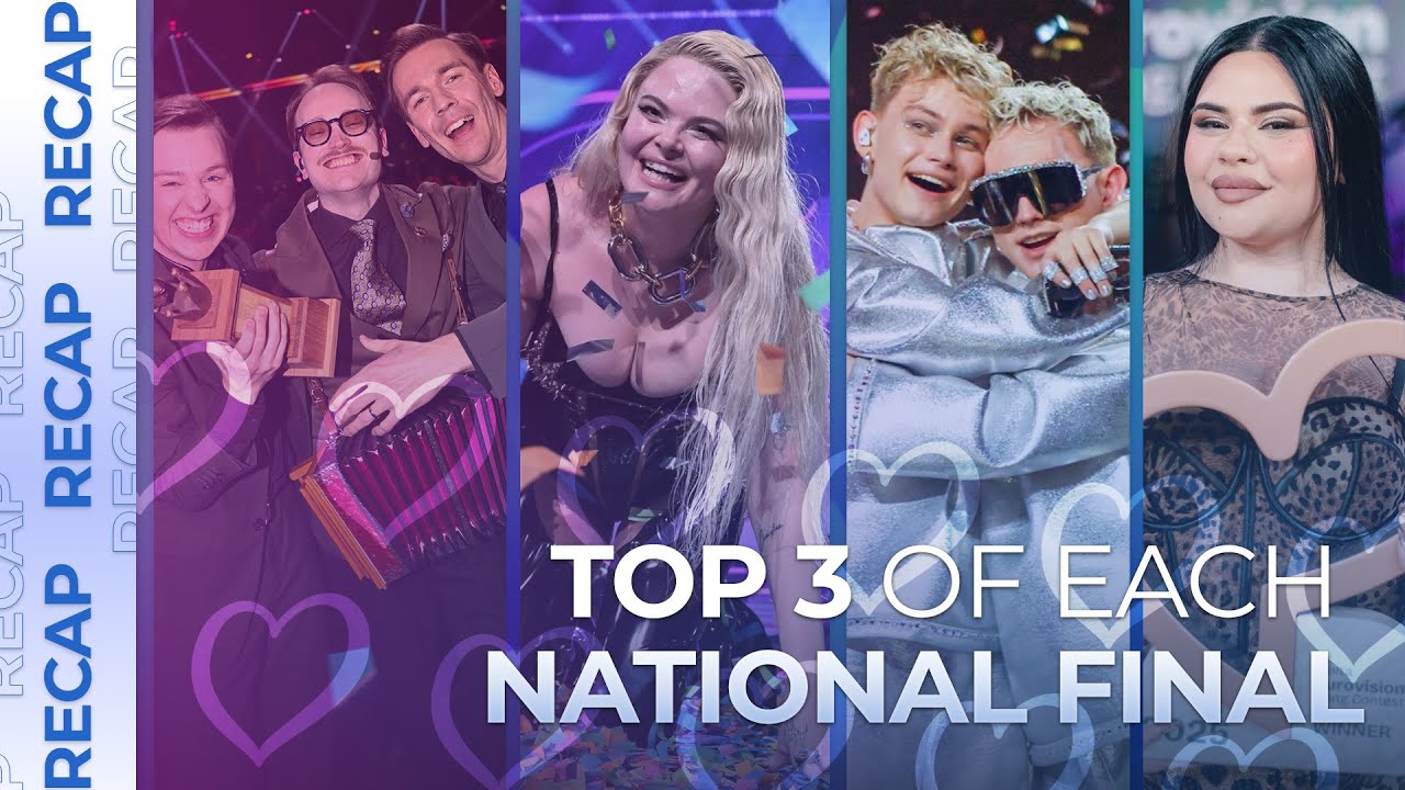 TOP 3 of each NATIONAL FINAL | Eurovision 2025 | RECAP [VOTE NOW IN THE DESCRIPTION]