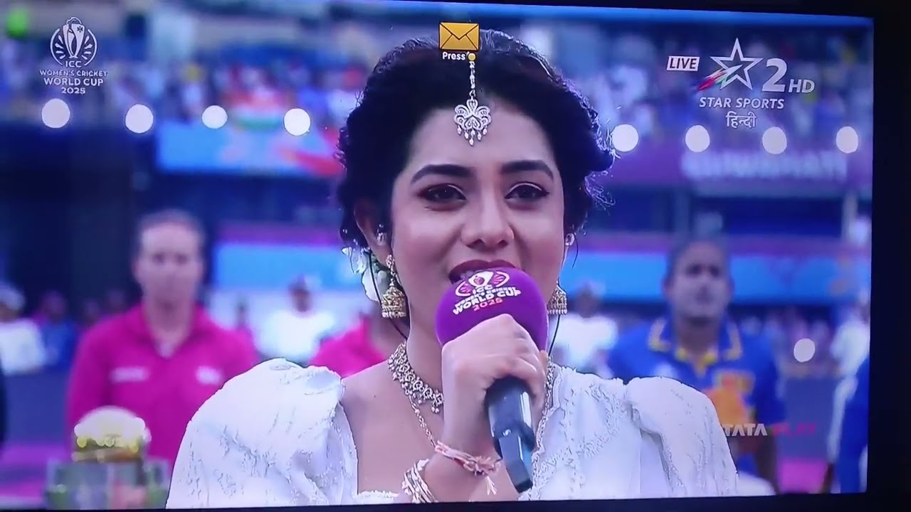 ICC Women's Cricket World Cup 2025 Ind vs Sl National Anthem 