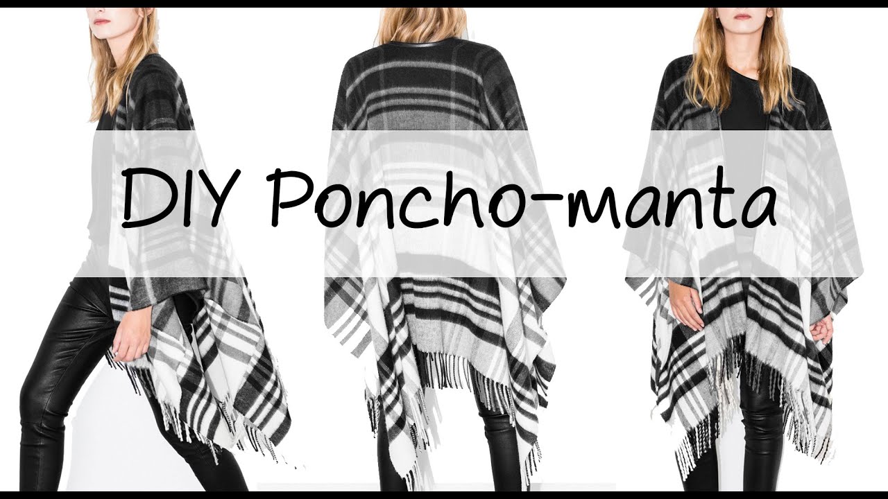 DIY | Un poncho-manta en 2 pasos ♡