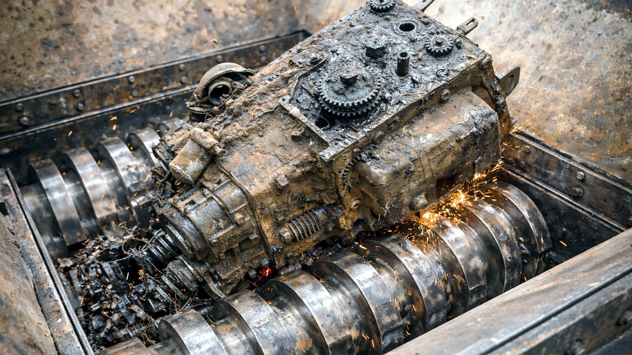 Insane Car Engine vs Motorcycle Engine in Industrial Shredder | Scrap Metal Destruction Test