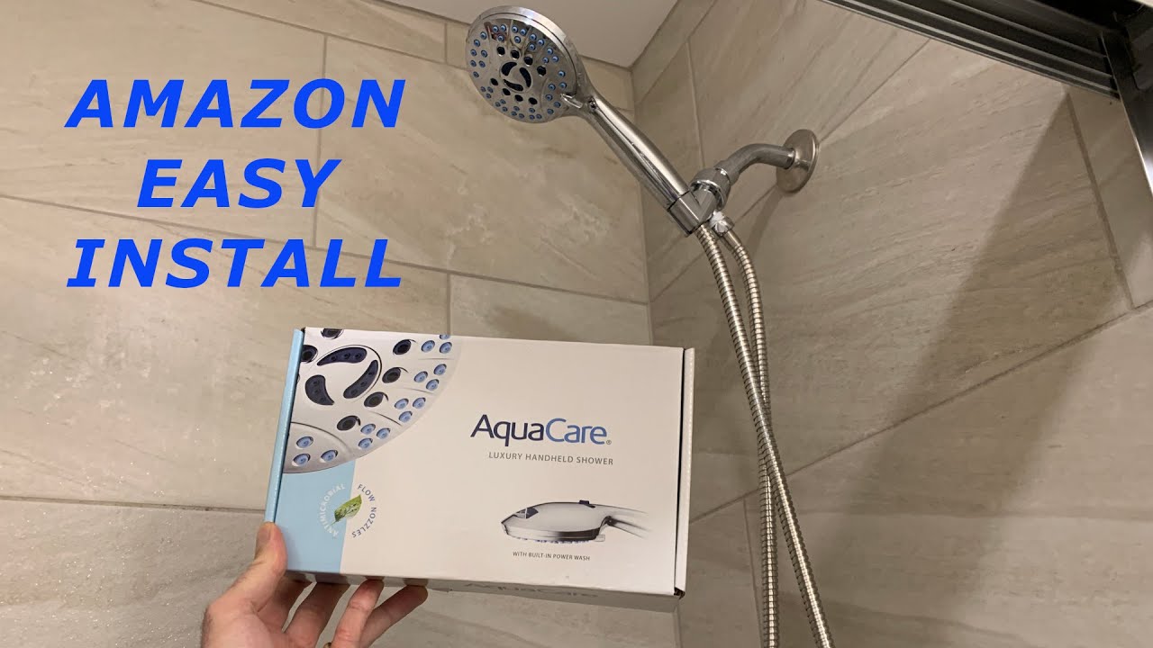 Установка ручной душевой лейки Amazon Luxury | AquaCare