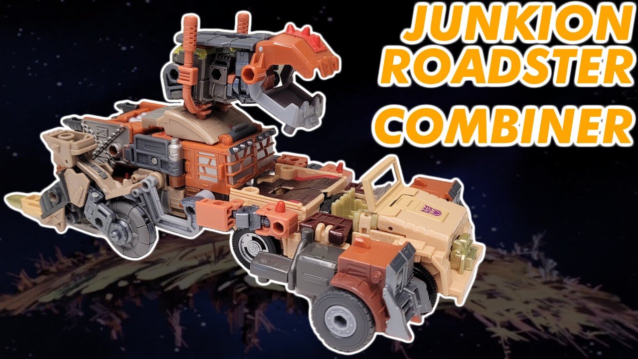 Build Along: Junkion Roadster Combiner featuring Detritus, Trashmaster, and Crashbar