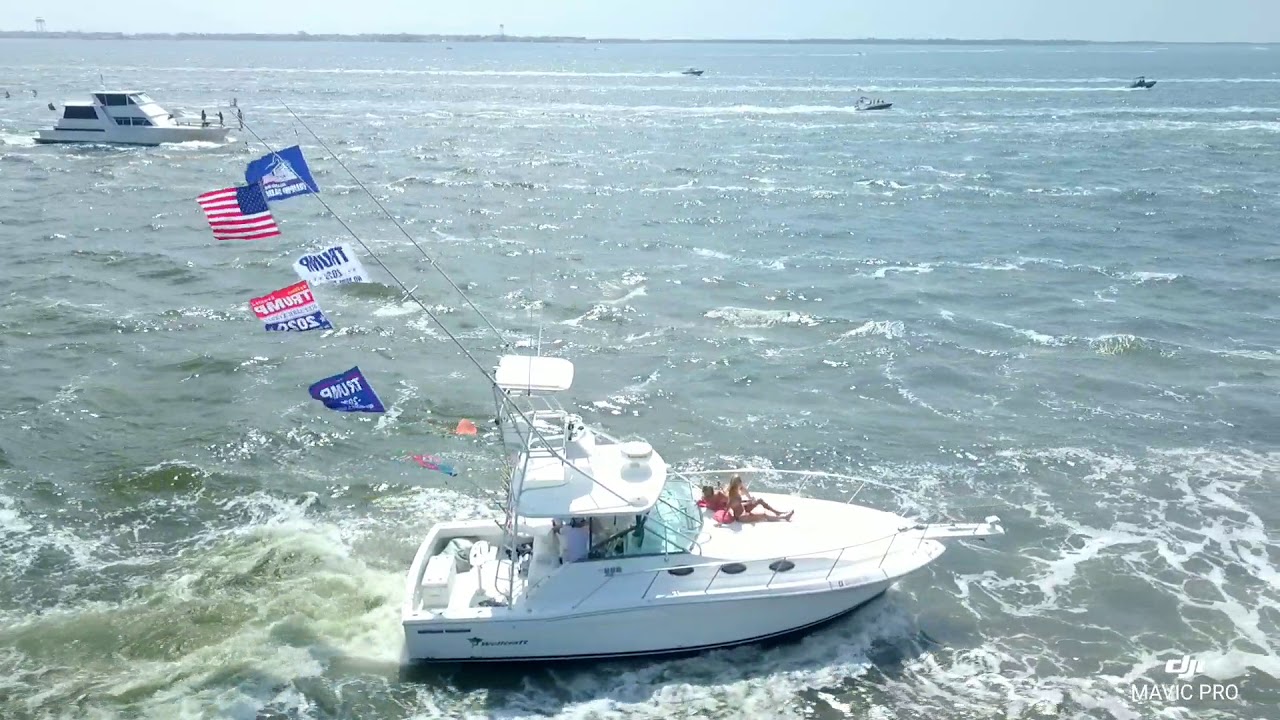 Trump boat parade Barnegat bay N.J  7/5/20
