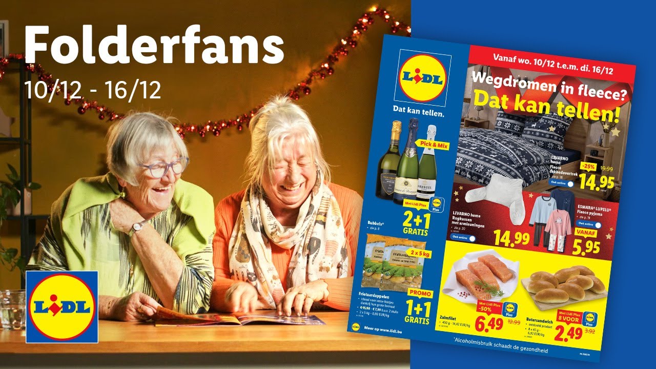 Folderfans - Aflevering 31: Lut en Liliane fileren de Lidl-promo’s van 10 tot en met 16 december