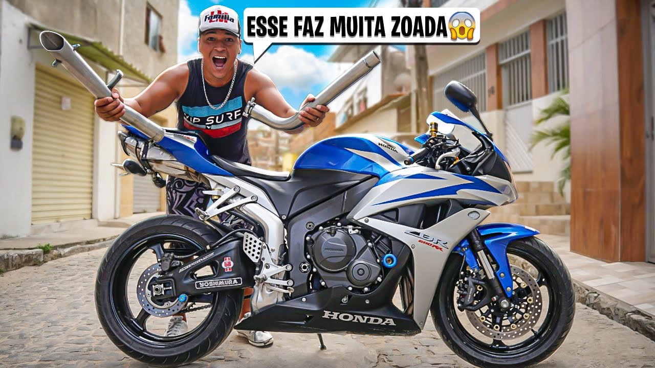COLOQUEI O DIRETÃO NA CBR 600RR