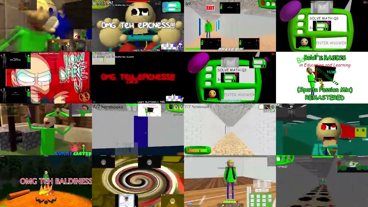 Baldi's Basics Sparta Remix Superparison 2