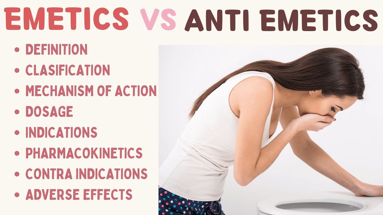 Emetics & Anti emetics | Classification | Mechanism of action | Indications | Adverse effects #ppg